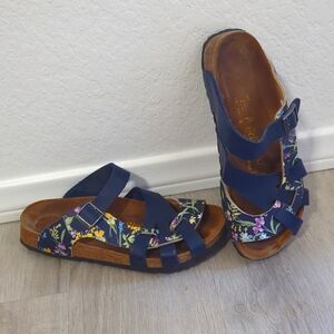 Papillio Sandals Blue Floral Print W11